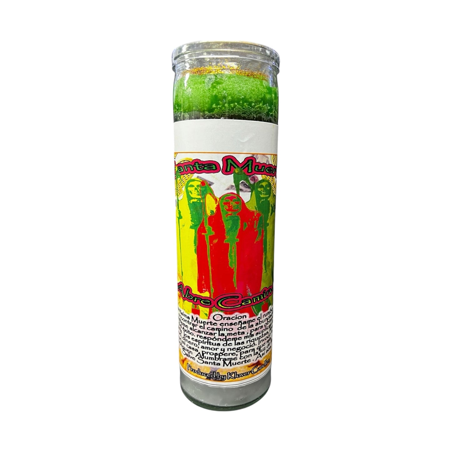 Santa Muerte Abre Caminos Veladora / Saint Holy Death Road Opener Candle