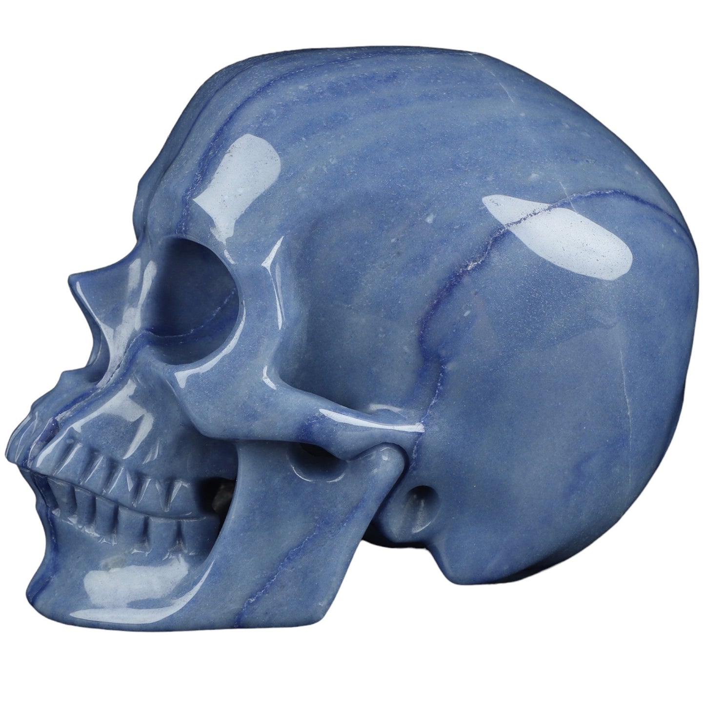 Blue Aventurine Crystal Skull