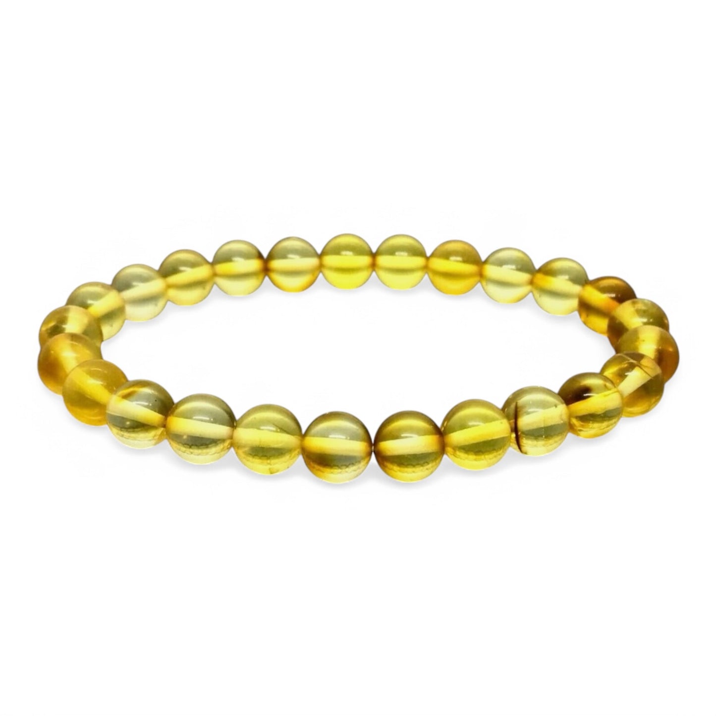 Baltic Blue Amber Crystal Bracelet