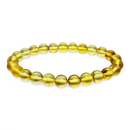 Baltic Blue Amber Crystal Bracelet