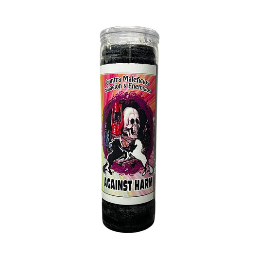 Santa Muerte Contra Daños Veladora / Santa Muerte Against Harm Candle