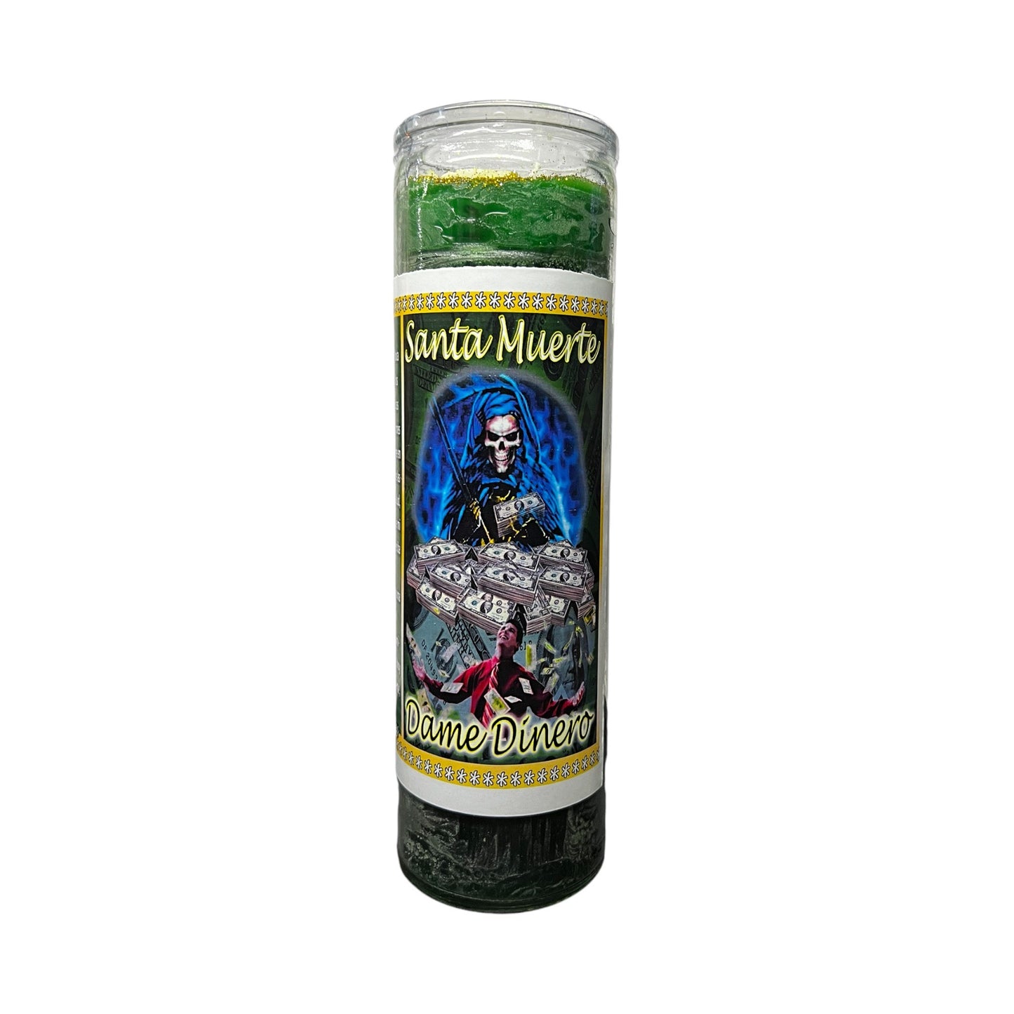 Santa Muerte DAME Dinero Veladora | Saint Holy Death GIVE Me MONEY Candle