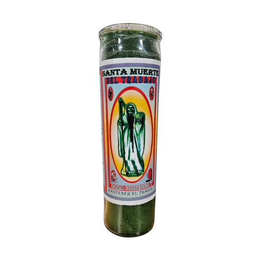 Santa Muerte Del Trabajo Veladora / Saint Holy Death For Work Candle