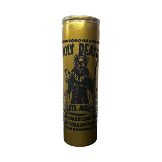 Santa Muerte GOLD GUARDIANA PROTECTORA Veladora / Santa Muerte DORADA PROTECTIVE GUARDIAN Candle