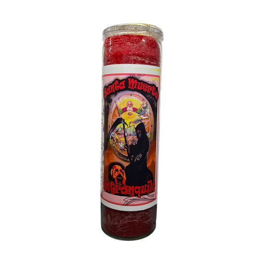 Santa Muerte Intranquilo Veladora | Saint Holy Death Uneasy (Restless and DESPAIR) Candle