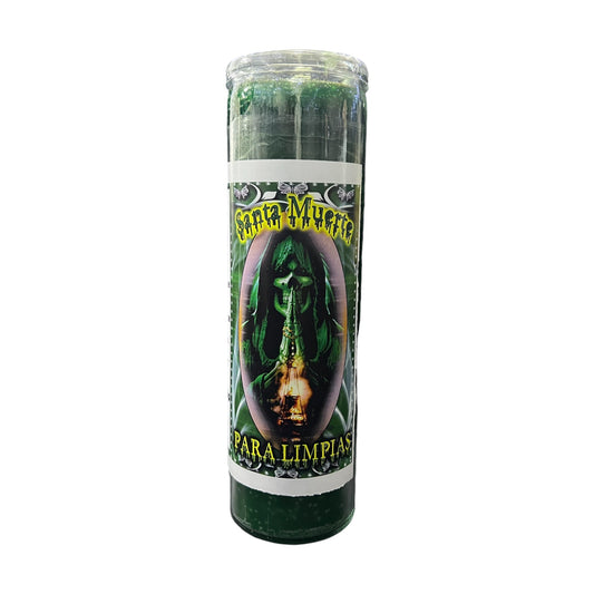 Santa Muerte Para Limpias Veladora / Saint Holy Death For Cleansing Candle