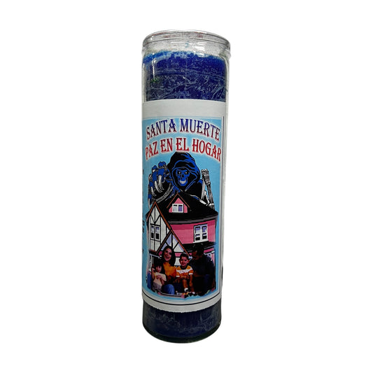 Santa Muerte Paz En El Hogar Veladora | Saint Holy Death PEACE At HOME Candle