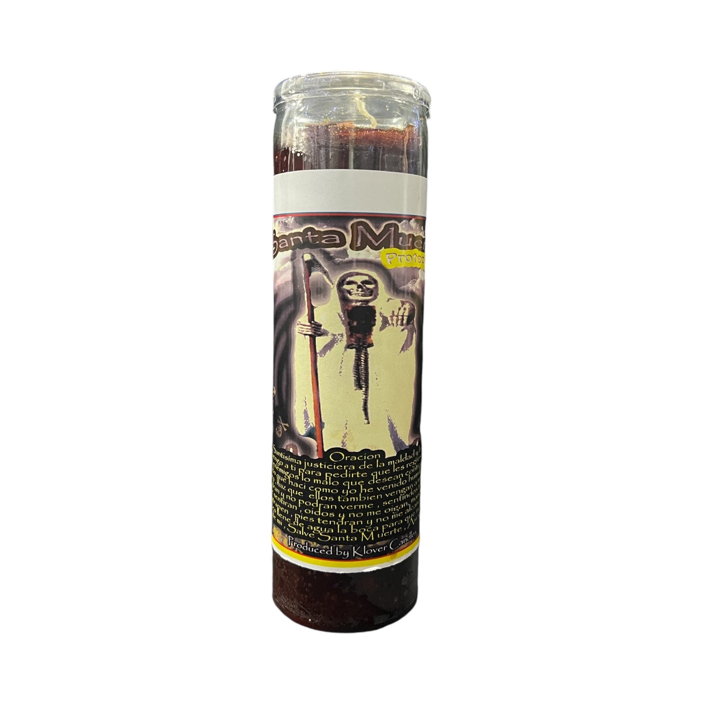 Santa Muerte Protección Veladora / Saint Holy Death Protection Candle