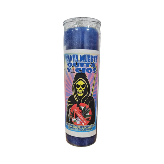 Santa Muerte Quita Vicios Veladora / Saint Holy Death Take Away Vices (Addictions) Candle