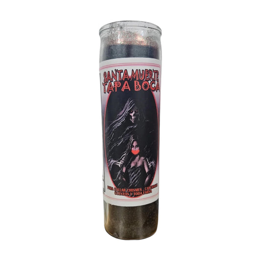 Santa Muerte Tapa Boca Veladora / Saint Holy Death Shut Their Mouth Candle