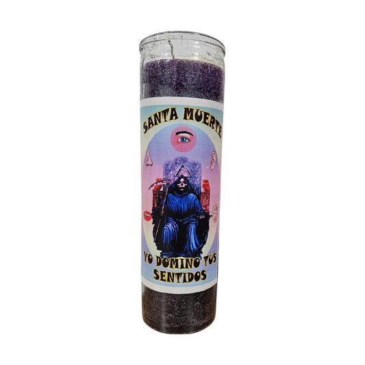 Santa Muerte Yo Domino Tu Sentidos Veladora / Saint Holy Death Dominate Your Feelings Candle