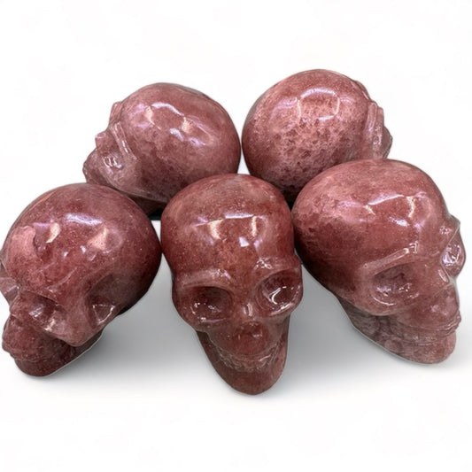 Strawberry Quartz Crystal Skull (NEW)