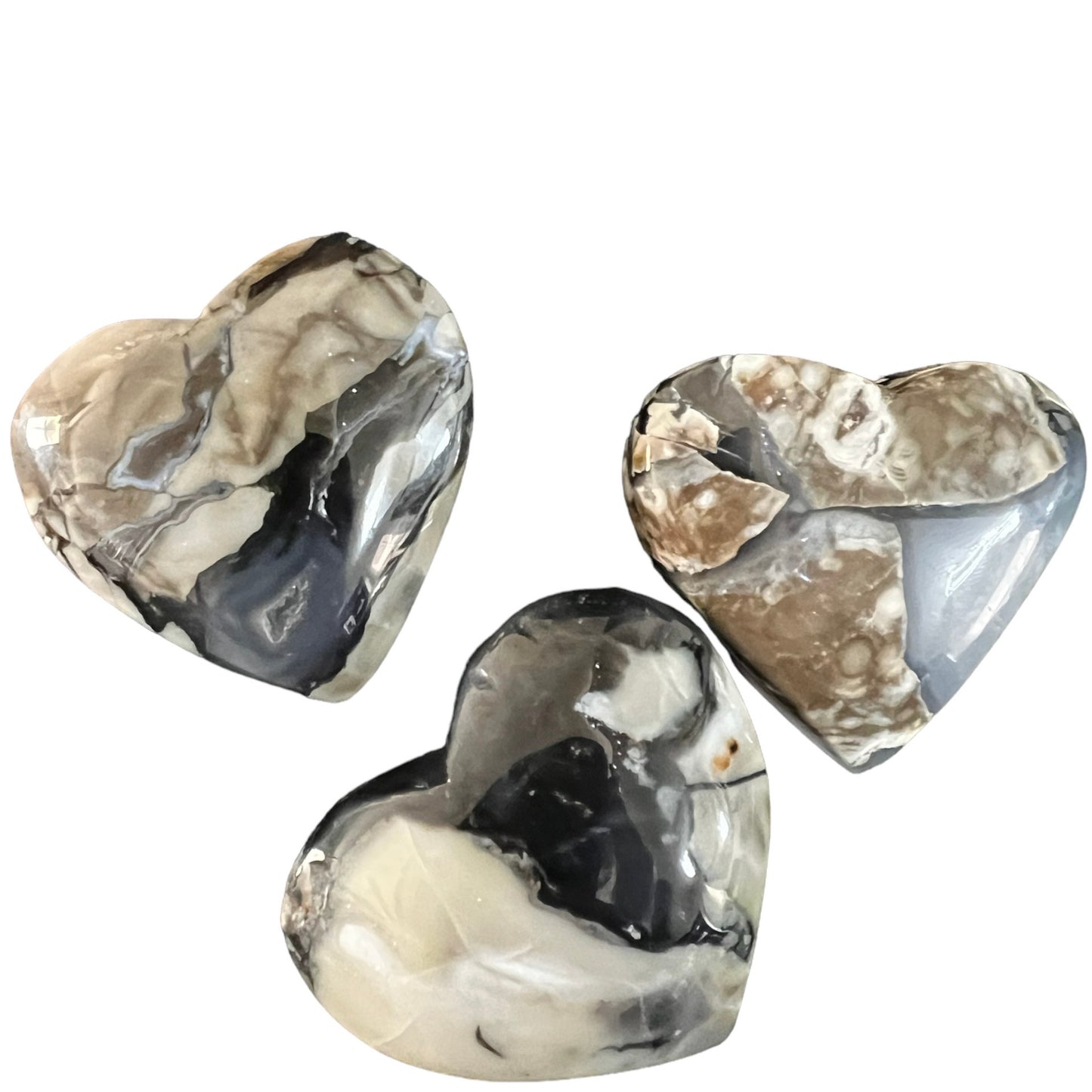 Volcano Agate Crystal Hearts (NEW)