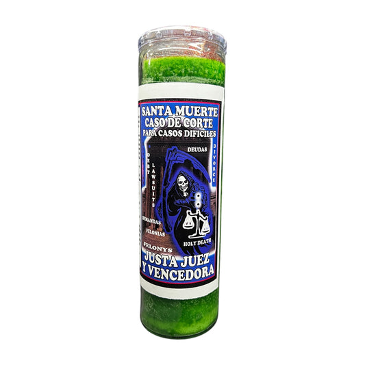 Santa Muerte Caso De Corte DIFICILES Veladora | Holy Death Court (DIFFICULT) Court Case Candle