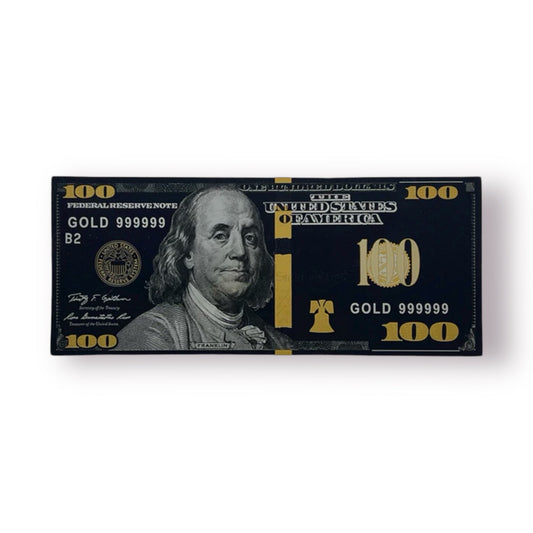 100 Dollar Bill Replica BLACK Bank Note