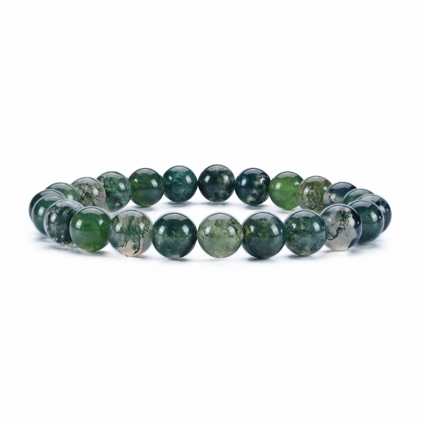 Moss Agate Crystal Bracelet