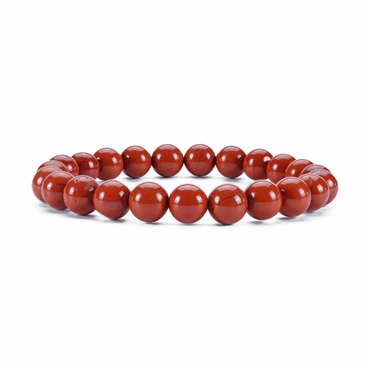 Pulsera de cristal de jaspe rojo